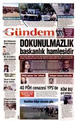 zgür Gündem Gazetesi 18 Nisan 2016 Gazete Manşetleri