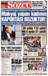 Sözcü Gazetesi 18 Nisan 2016 Gazete Manşetleri