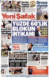Yeni Şafak Gazetesi 18 Nisan 2016 Gazete Manşetleri