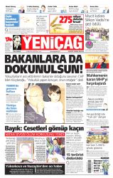 Yeniçağ Gazetesi 18 Nisan 2016 Gazete Manşetleri