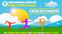 4 Nisan`da Bandırma`da Sabah Sporu Başlıyor