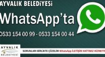 Ayvalık Belediyesi WhatsApp İletişim Hattı Açıldı