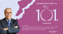 Çanakkale Belediye Başkanı Ülgür Gökhan 18 Mart Şehitleri Anma Günü ve Çanakkale Deniz Zaferi'nin 101'nci Yıldönümü Töreni'nde yapmış olduğu 