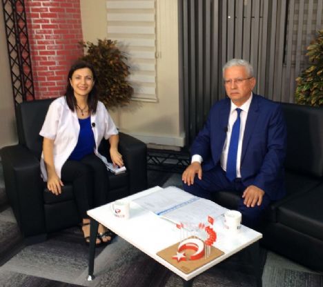 Rektör Özdemir Ege TÜRK TV`de