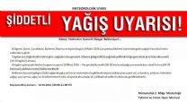 Balıkesir Büyükşehir Belediyesi, Meteoroloji Müdürlüğü'nden aldığı bilgiler eşliğinde vatandaşları uyardı. 9 Mart Çarşamba gecesi ve 10 Mart 2016 Perşembe günü şiddetli yağışlar bekleniyor.