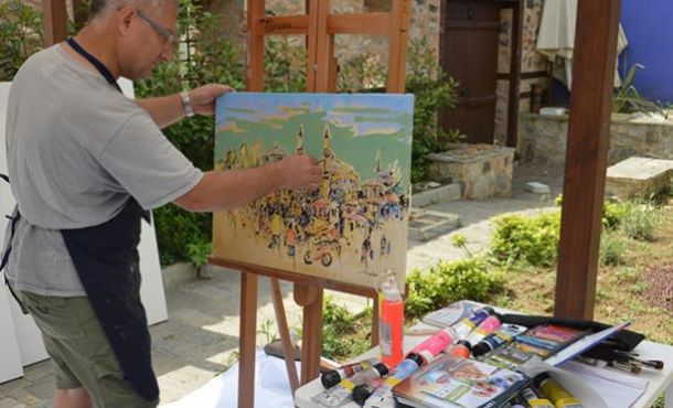 Nilüfer Sanat Çalıştayı ustaları ve genç yetenekleri buluşturdu