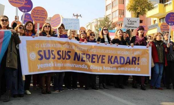 Nilüfer’de kadınlar şiddete karşı tek ses oldu
