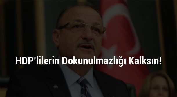 Oktay Vural: ¨HDP`lilerin Dokunulmazlıkları Kaldırılsın¨