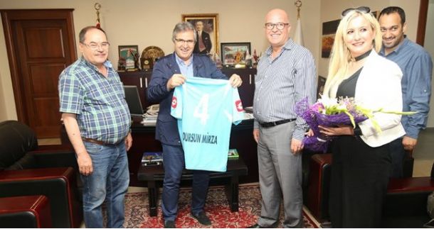 SANAYİSPOR YENİ YÖNETİMİNDEN BAŞKAN MİRZA’YA ZİYARET