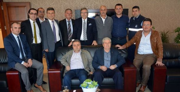 SENDİKA TEMSİLCİLERİNDEN BAŞKAN MİRZA’YA ZİYARET