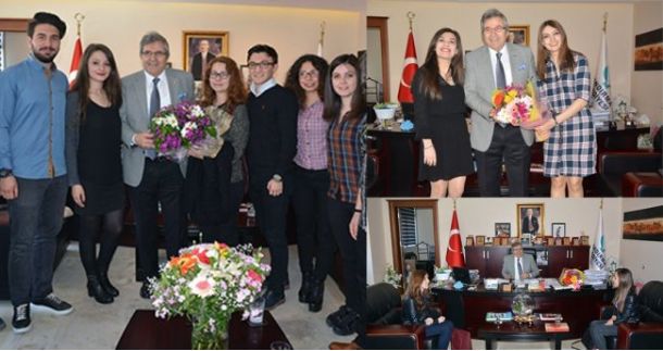 ÜNİVERSİTE KULÜPLERİNDEN BAŞKAN MİRZA’YA ZİYARET