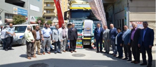 Yardım Tırı Dualarla Uğurlandı